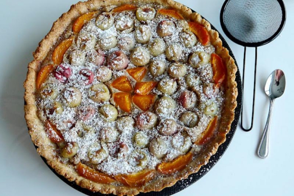 Tarta migdałowa z agrestem ( frangipane)
