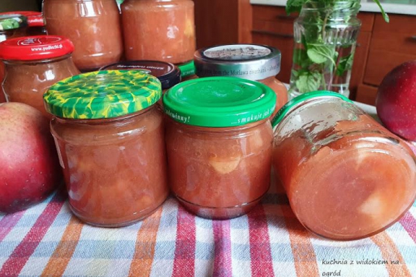 Marmolada z jabłek bez mieszania. Domowe przetwory.