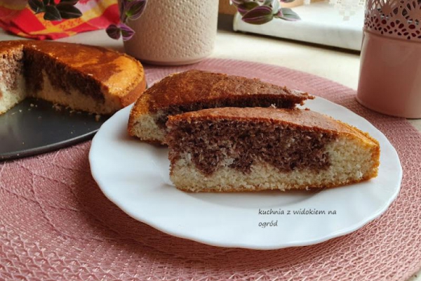Ciasto kokosowo kakaowe bez jajek i tłuszczu