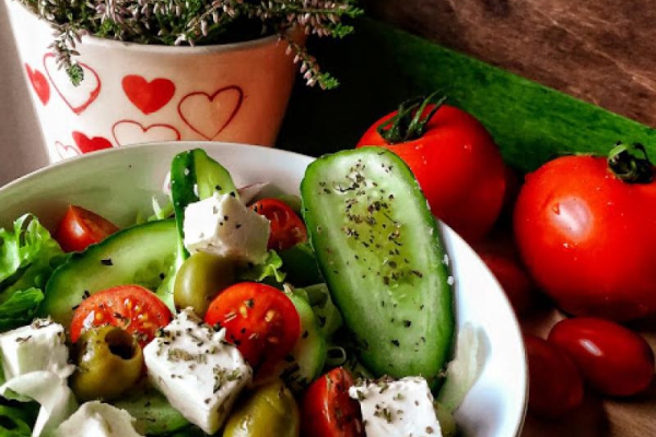 Przepis na Fit sałatkę z serem feta