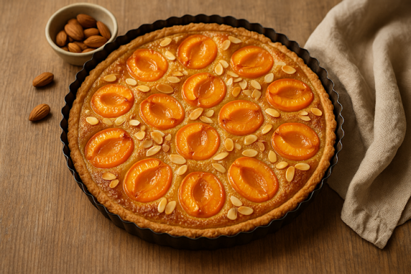 Tarta z morelami i migdałowym kremem (frangipane) – sezonowy hit