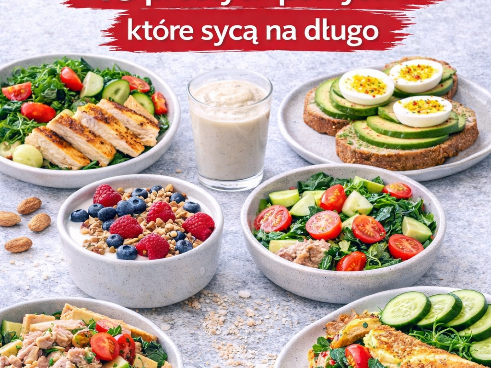 Posiłki wysokobiałkowe – 10 prostych pomysłów które sycą na długo