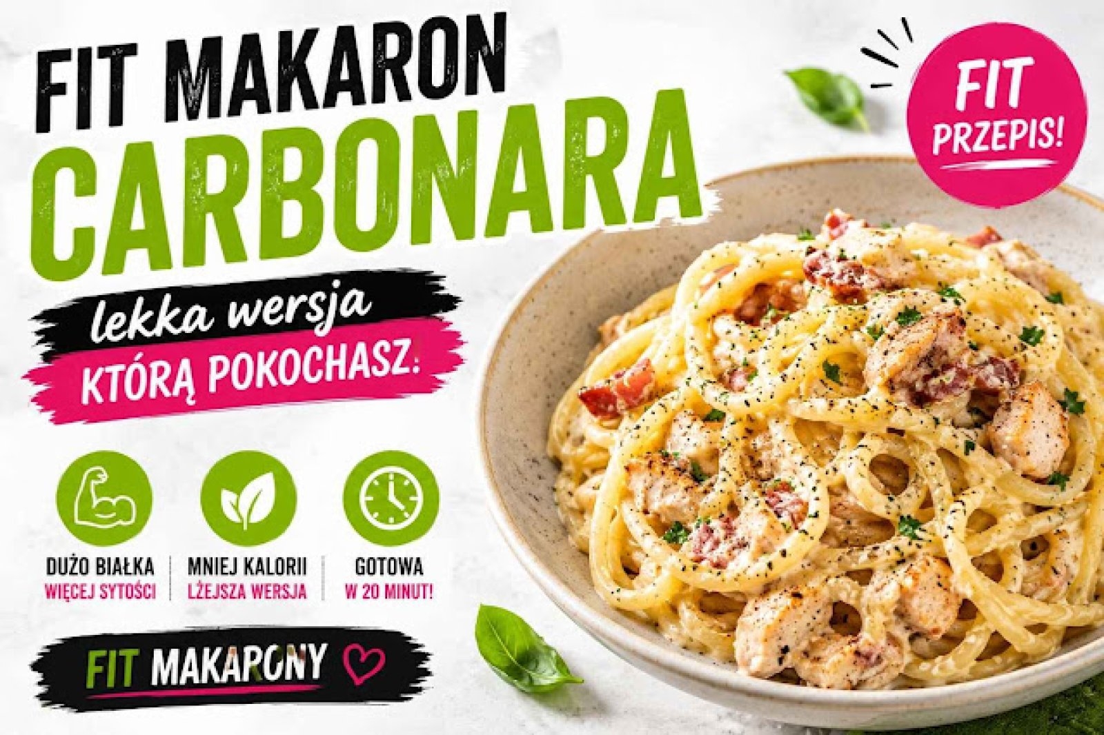 FIT Carbonara – kremowy i lekki przepis na redukcję