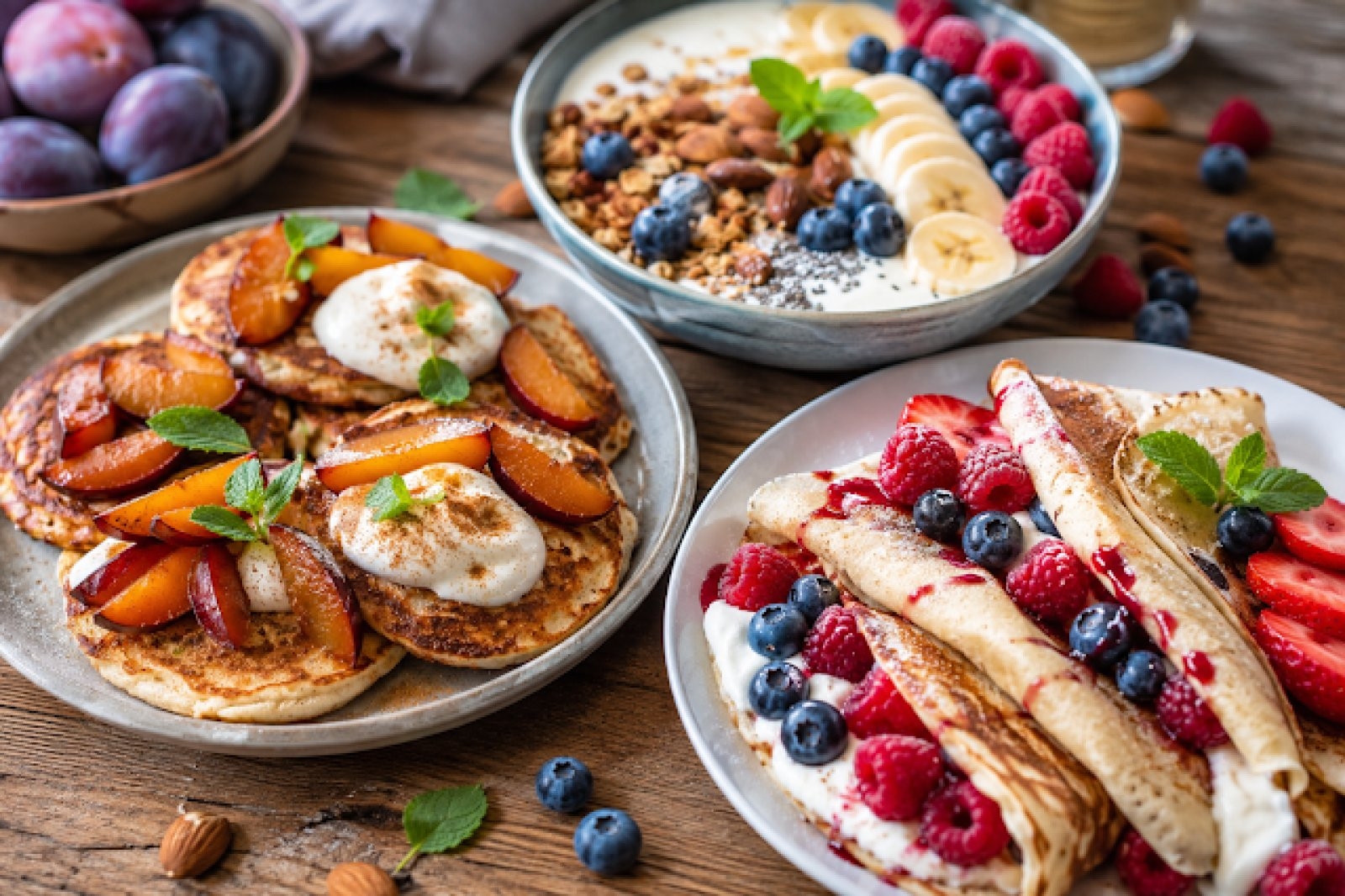 3 szybkie śniadania na słodko do 400 kcal – fit przepisy