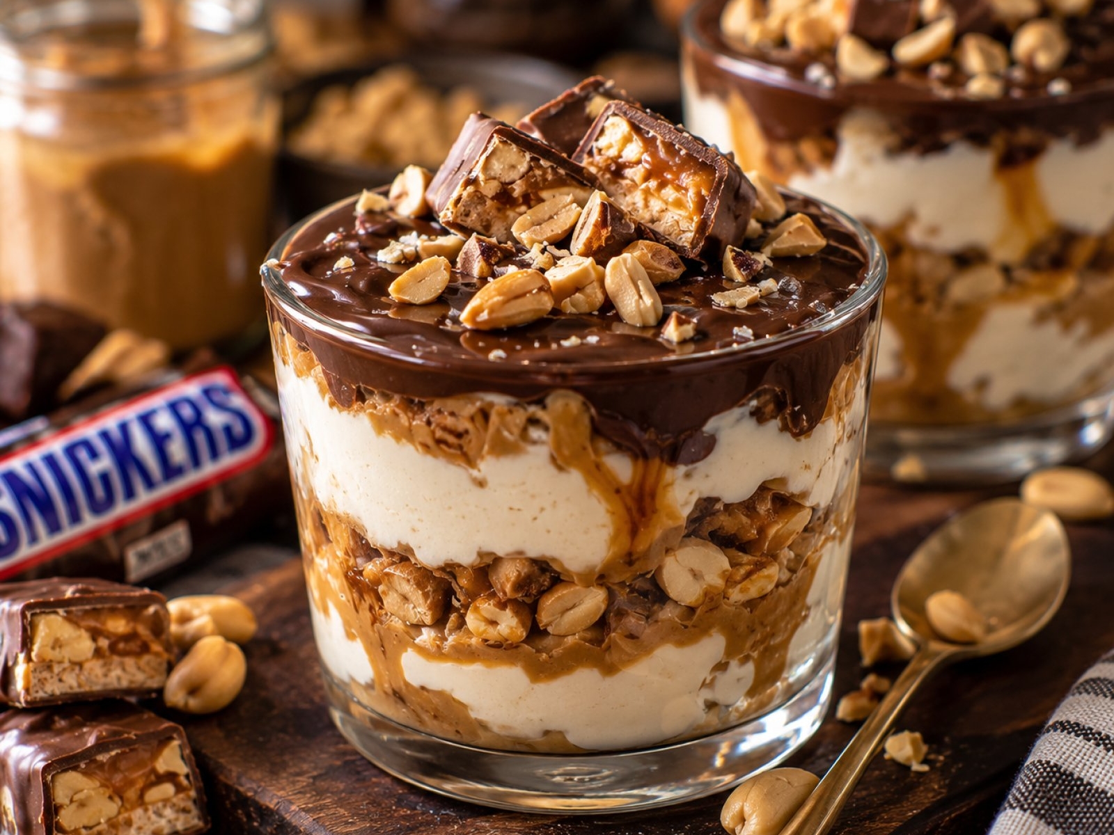 Fit Snickers Protein Yogurt Cups – Deser w 5 Minut