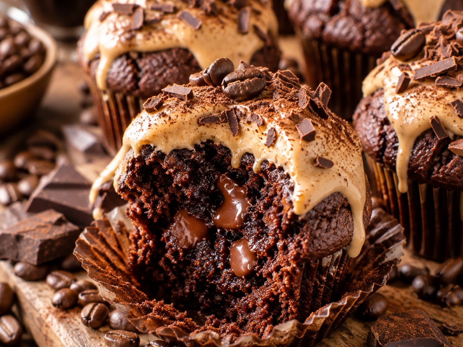 Proteinowe muffiny czekoladowo-kawowe Espresso – fit przepis