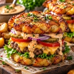 Burger z chrupiących...