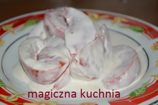 Pomidory w sosie czosnkowym