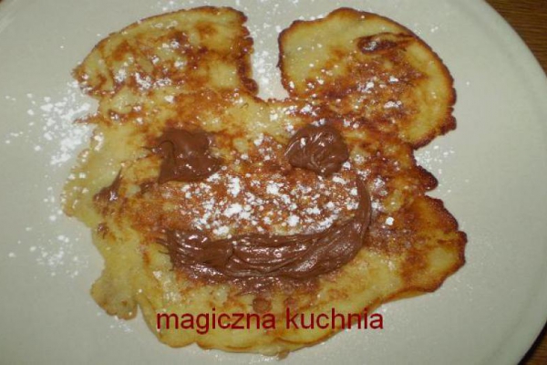 Szybkie naleśniki Misie z jabłkiem