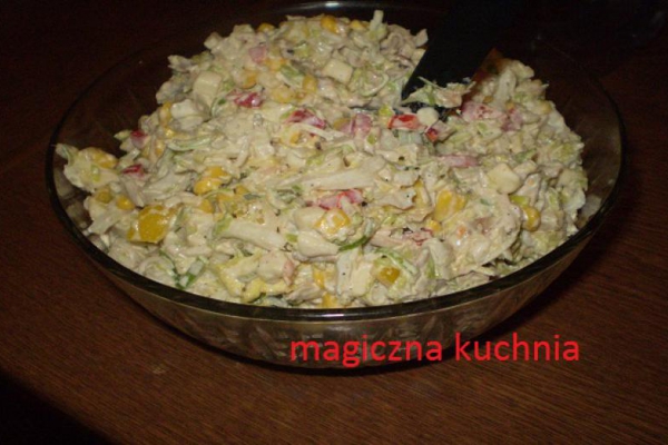 Sałatka z pieczonego kurczaka