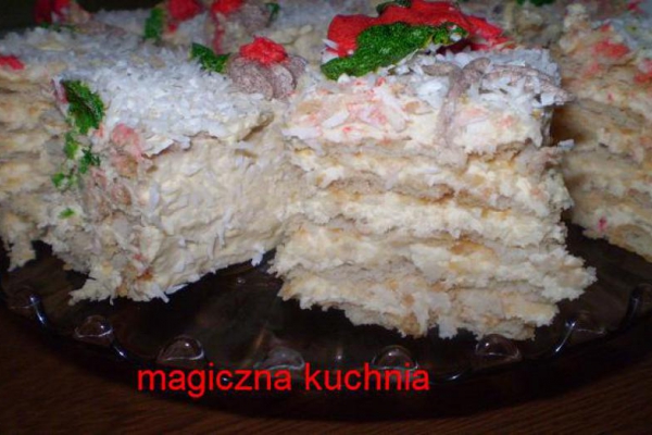 Tort Rafaello na krakersach