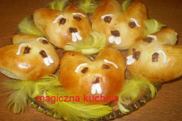 Puszyste zajączki wielkanocne