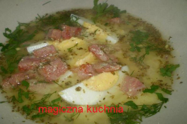 Żurek na maślance (dieta Dukana, faza I)