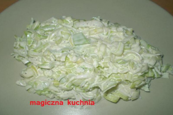 Szybka sałatka z porów