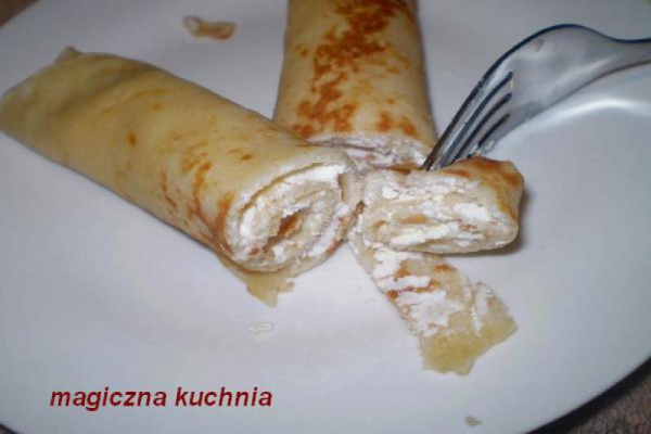 Naleśniki z serem na słodko