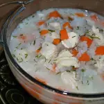 Pożywna zupa ryżowa