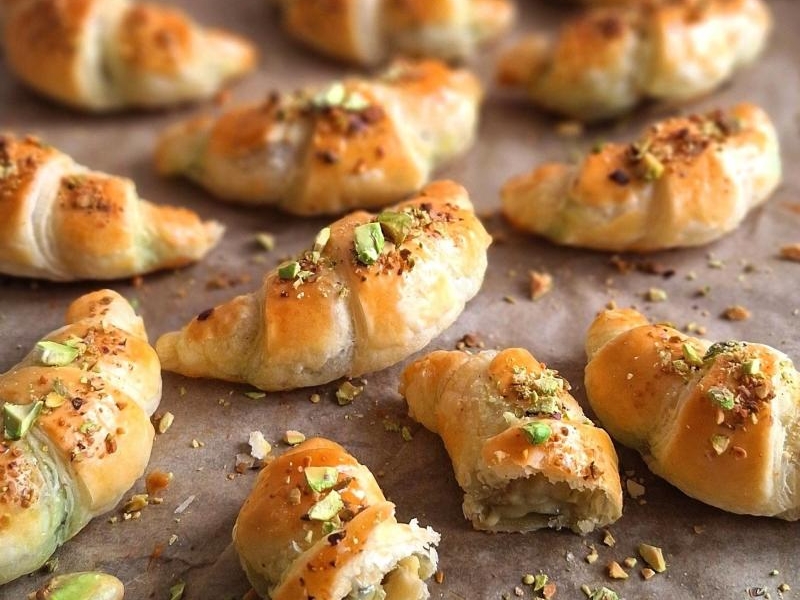 Szybkie rogaliki pistacjowe