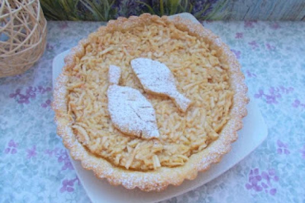 Krucha tarta z jabłkami