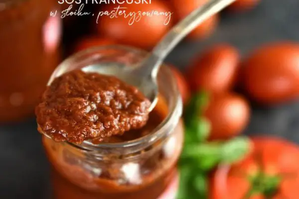 SOS FRANCUSKI – sos pomidorowy z przyprawami, pasteryzowany, w słoiku
