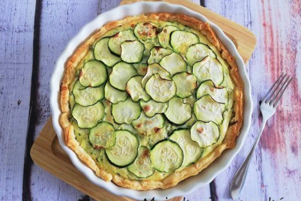 Tarta z cukinią na cieście francuskim