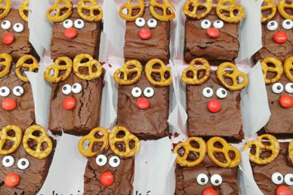 Rodzina Rudolfów czyli świąteczne brownie