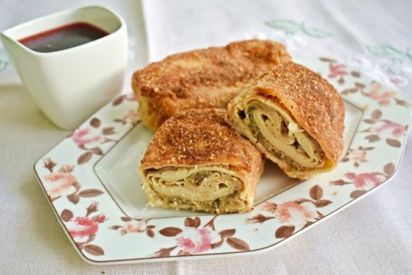 Krokiety z kapustą kiszoną i pieczarkami