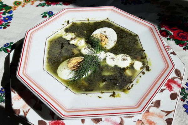 Zupa szczawiowa z ziemniakami i jajkiem