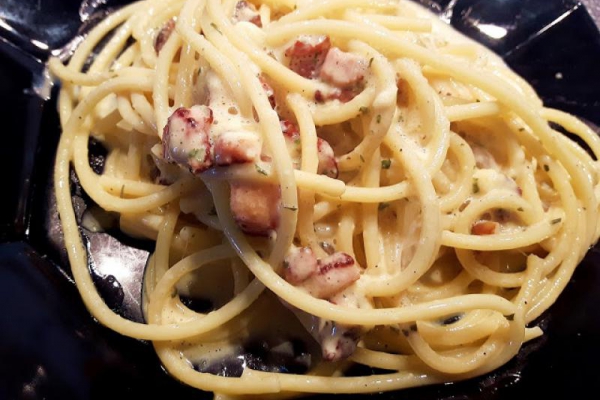 Spaghetti al a carbonara