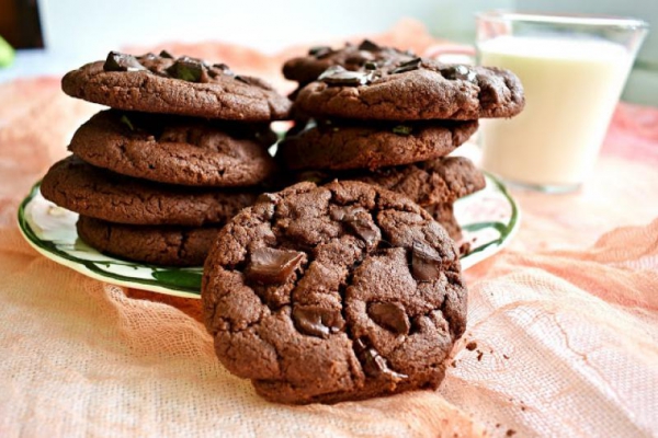 Czekoladowe ciasteczka brownie