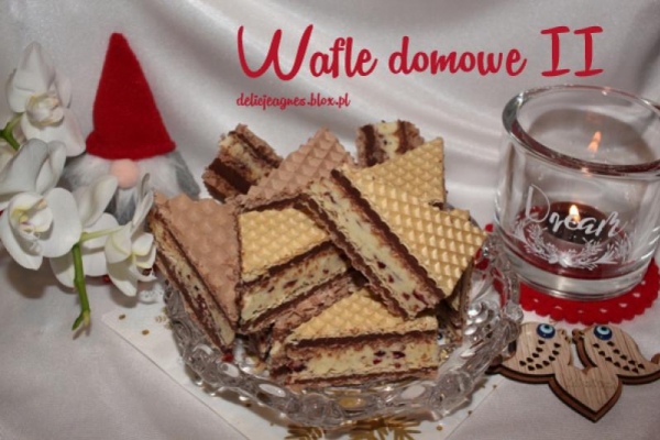 Wafle domowe II (mleczno - kakaowe)