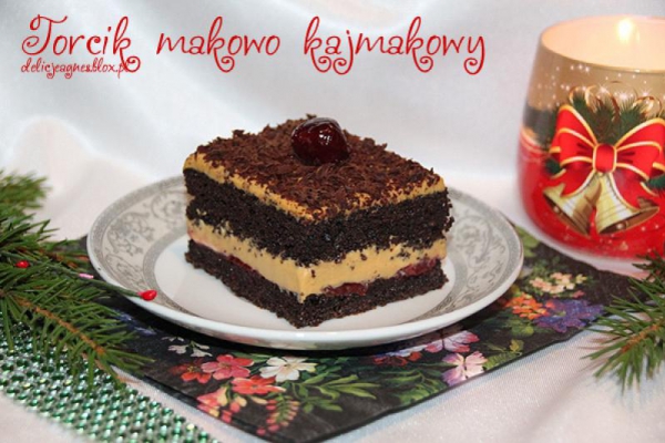 Torcik makowo kajmakowy