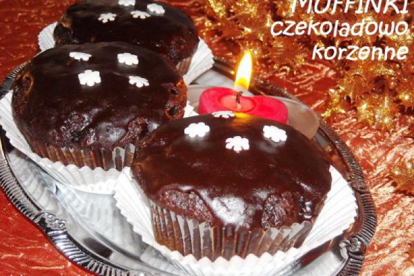 Muffinki czekoladowo - korzenne