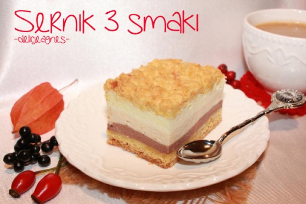 Sernik 3 smaki