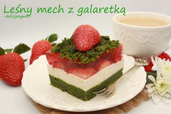Leśny mech z galaretką