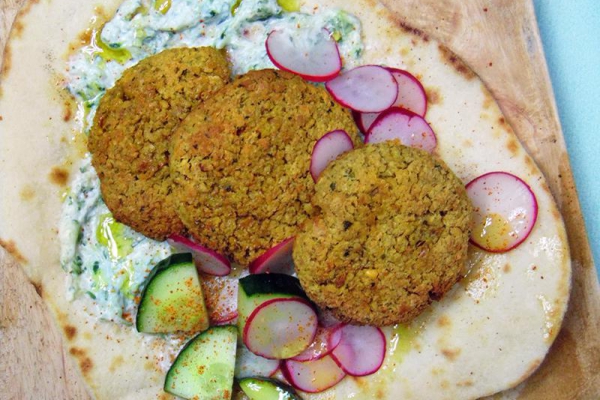 Pieczone falafele