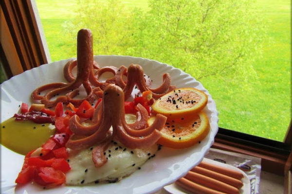 Ośmiorniczki z Parówek