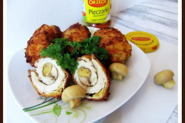 Roladki Panierowane z Pieczarką Marynowaną