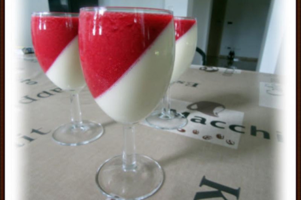 Panna Cotta z Malinami