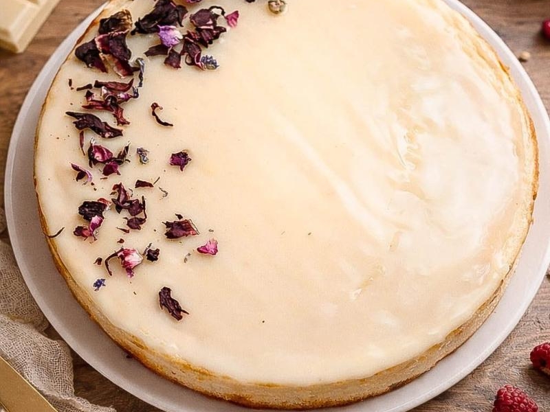 Sernik z białą czekoladą