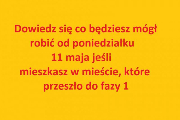 Hiszpania – Co mogę robić od poniedziałku 11 maja jeśli mieszkam w mieście, które przeszło do fazy 1?