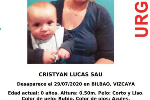 Zaginęło sześciomiesięczne dziecko w Bilbao. Gwardia Cywilna prosi o pomoc w poszukiwaniu.
