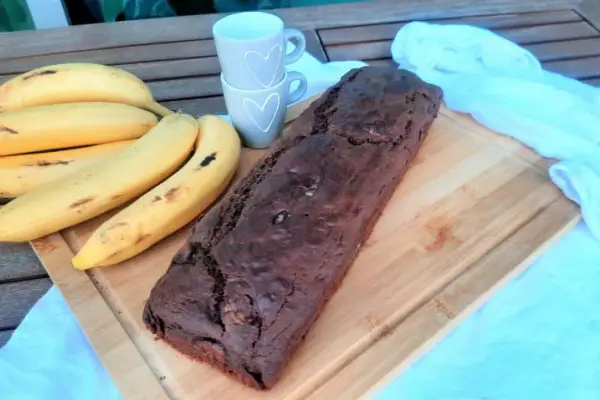 Ciasto bananowe z czekoladą