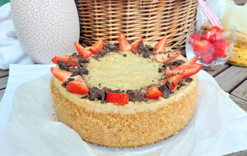 Sernik w trzech smakach