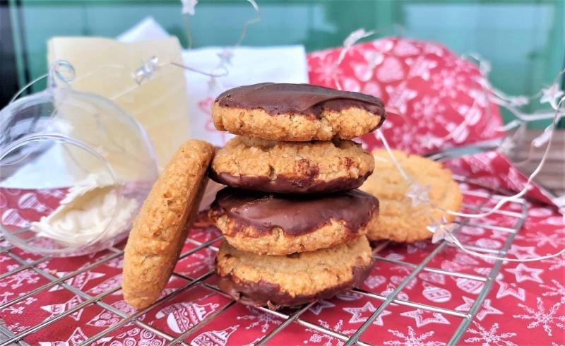 Ciasteczka migdałowo-orzechowe bez cukru