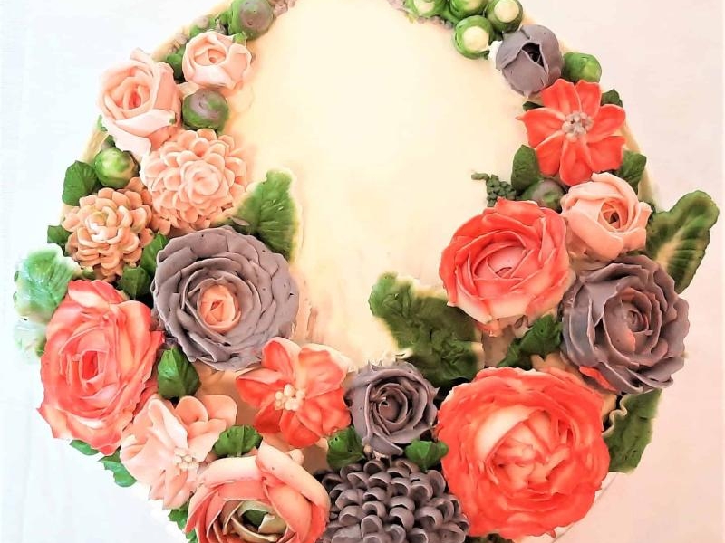 Tort z żelką mango