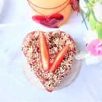 Serca brownie z kremem...