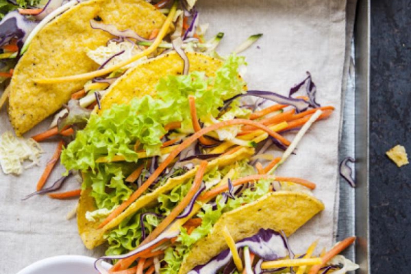 Kukurydziane taco z warzywami
