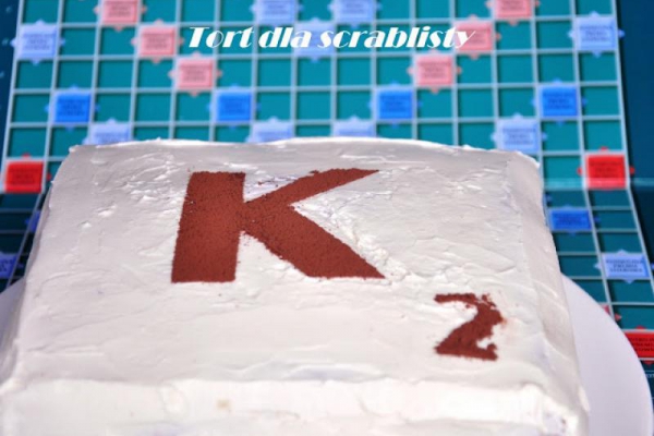 Śmietanowy tort dla Scrabblisty z okazji Dnia Dziecka