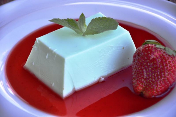 Miętowa panna cotta