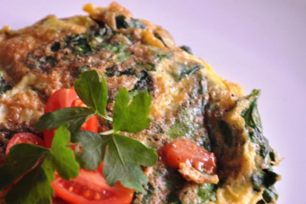 Omlet ze szpinakiem